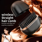 Mini Wireless Hair Straightening Comb